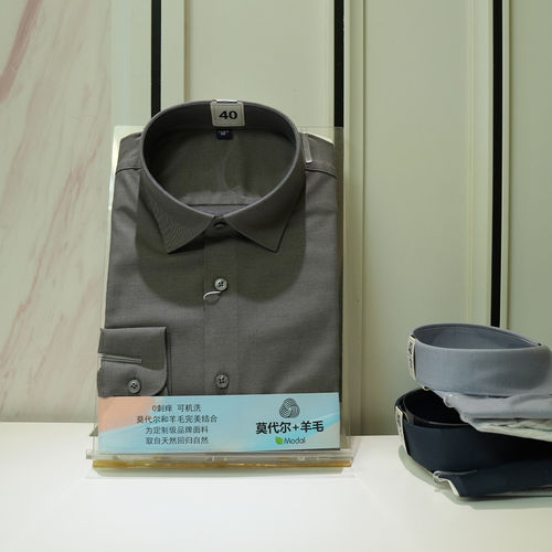 领佐诺依男士商务免烫格子衬衫