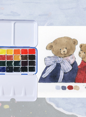 【熊猫胖哒】温莎牛顿歌文水彩颜料分装1ml2ml淡彩初学者入门推荐