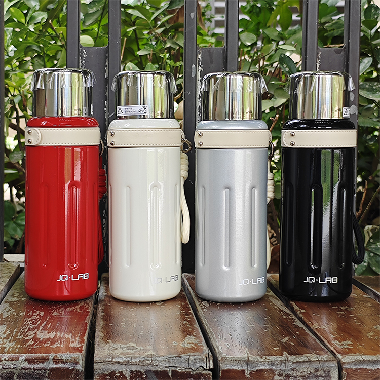 双饮带滤网带提绳大容量保温车载