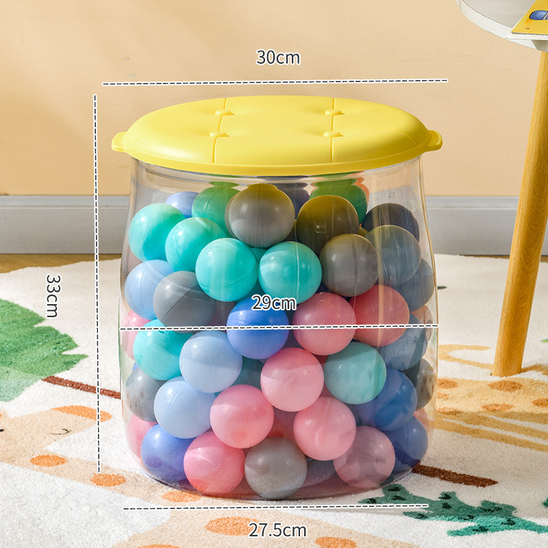 收纳凳多功能大人小孩透明可坐凳