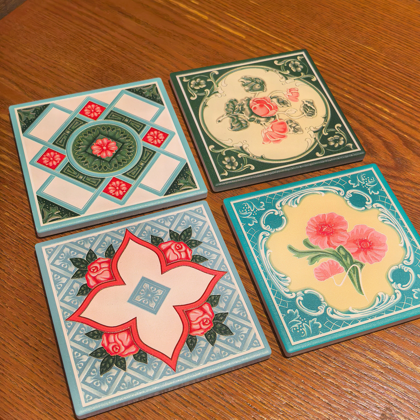 出口印尼马来西亚新加坡闽南复古南洋花砖娘惹3D浮雕杯垫隔热茶垫,节庆用品/礼品,文化创意杯垫/餐垫,淘宝优惠券,粉丝福利购,淘宝优惠卷