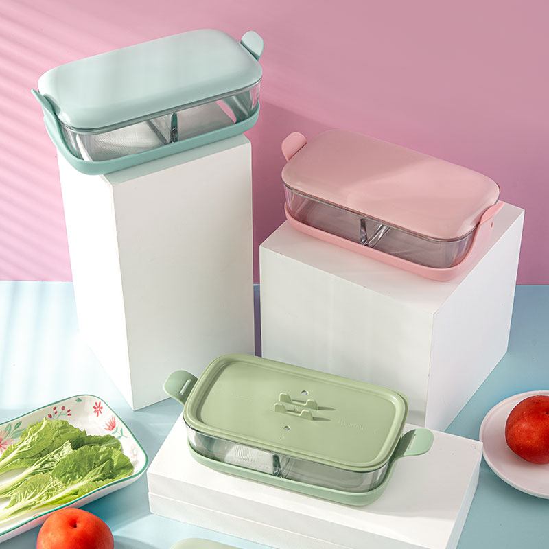 乐美雅高硼硅玻璃保鲜盒850ml