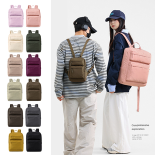 双肩包女上班通勤外贸原单旅游女士外出洋气牛津布轻便多口袋百搭