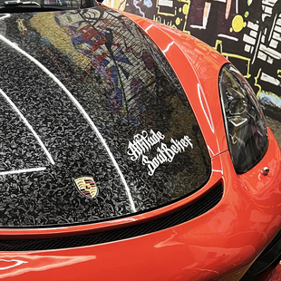 创意文字文艺风挡车贴纸态度灵魂信念理想生命远方反光花体装饰贴