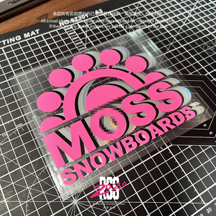 MOSS滑雪板LOGO车贴RRR TWFD通用装饰贴纸防水贴单板刻滑贴画