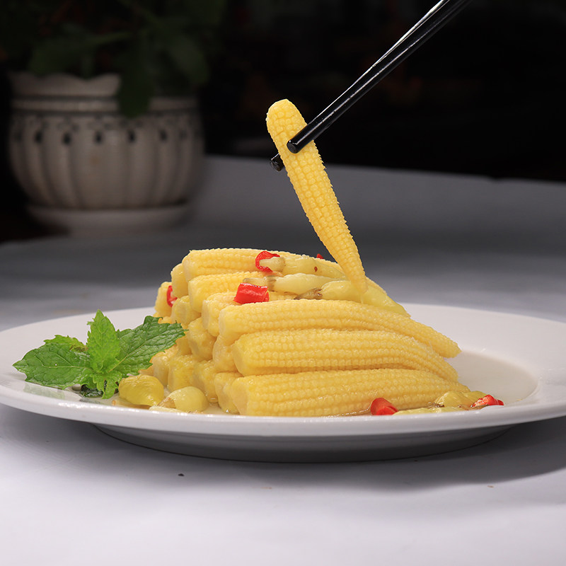 泡椒玉米笋400g高端凉菜即食半成品商用冷菜开胃凉拌ktv酒吧小吃