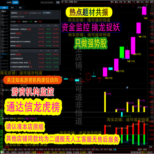 2026龙虎榜指标通达信监控游资机构主力资金炒股顶尖游资机构席位