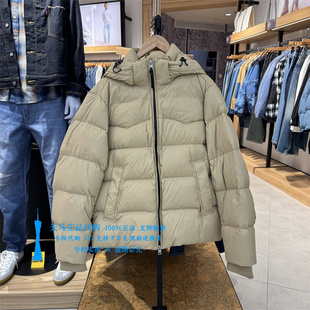 正品Levis李维斯2025年拉链保暖卡其色 男士羽绒服外套004ZD-0000