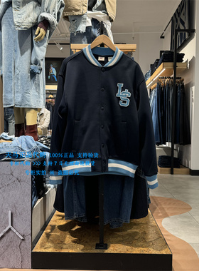 正品Levis李维斯2024年蓝色V领休闲半球服男士夹克外套0019E-0001