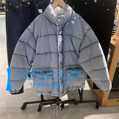 正品Levis李维斯浅水洗做旧羊羔绒立领 男士牛仔羽绒服A5803-0000