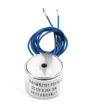 ZYE1-P2015微型直流吸盘式电磁铁 吸力2.5公斤  DC24V5V6V9V12V