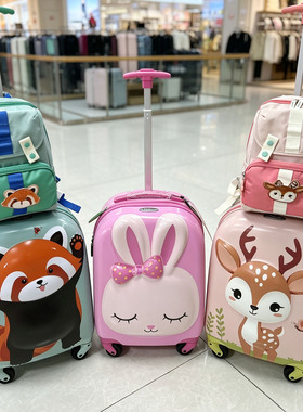 正品新秀丽儿童拉杆箱sammies超轻行李箱学生卡通可爱旅行箱U22