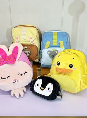 正品新秀丽儿童包轻卡通兔子小黄鸭考拉树懒幼儿园双肩背书包U22