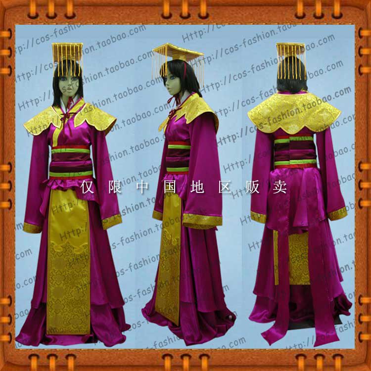 包邮东京大贩卖三国志大战3 SR献帝 cos服全套cosplay男女服装