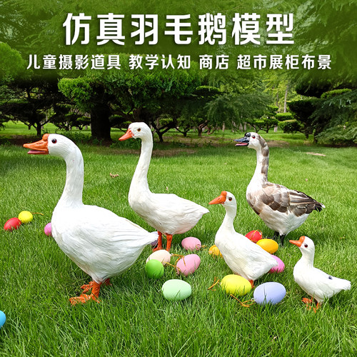 仿真鹅模型摆件摄影道具