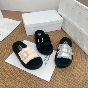 TT26-51新款流苏厚底百搭拖鞋