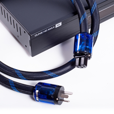 hifi定制镀铑发烧电源线