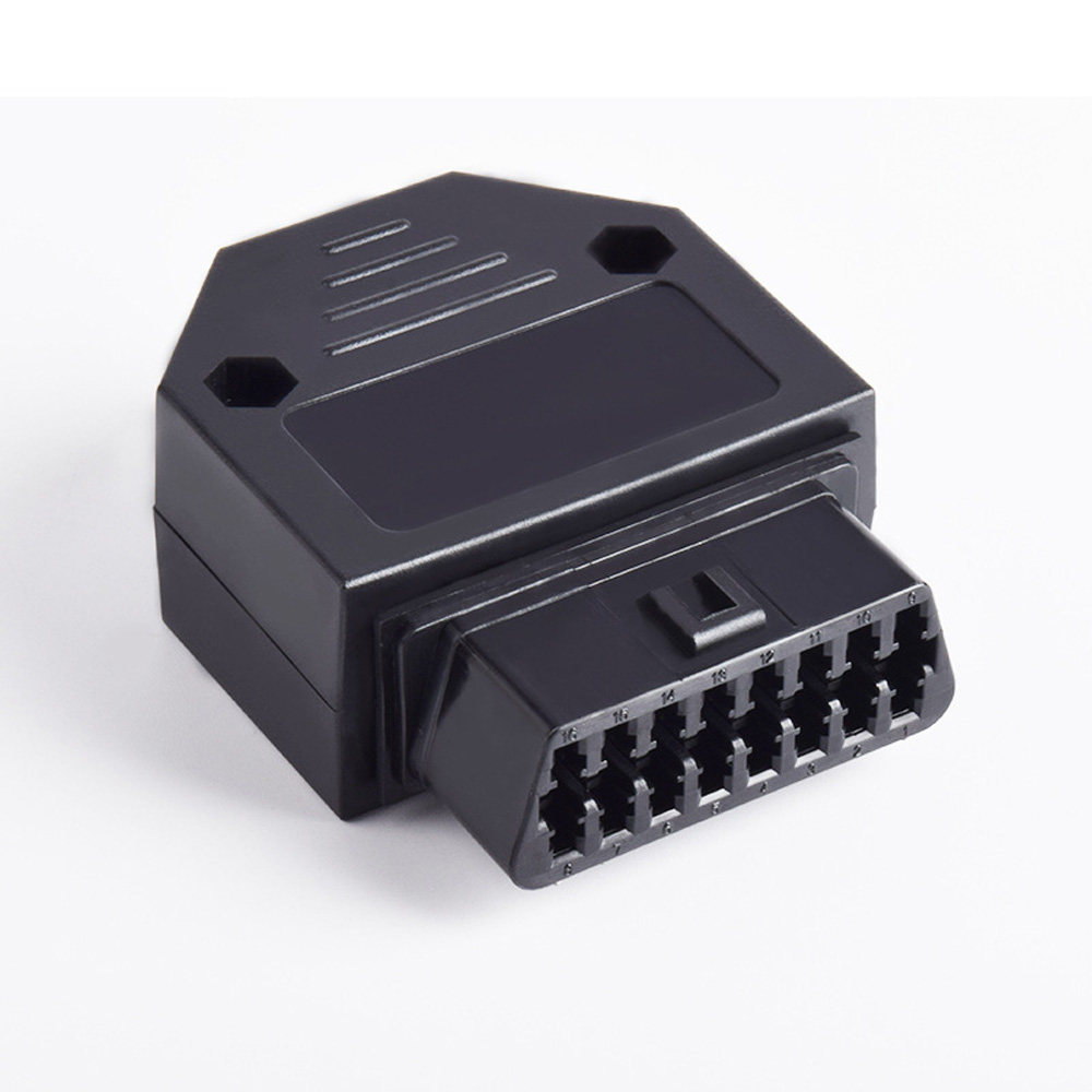 자동차 OBD2 여성 16핀 암 커넥터 OBD 16핀 플러그 + 쉘 + 터미널 + 나사