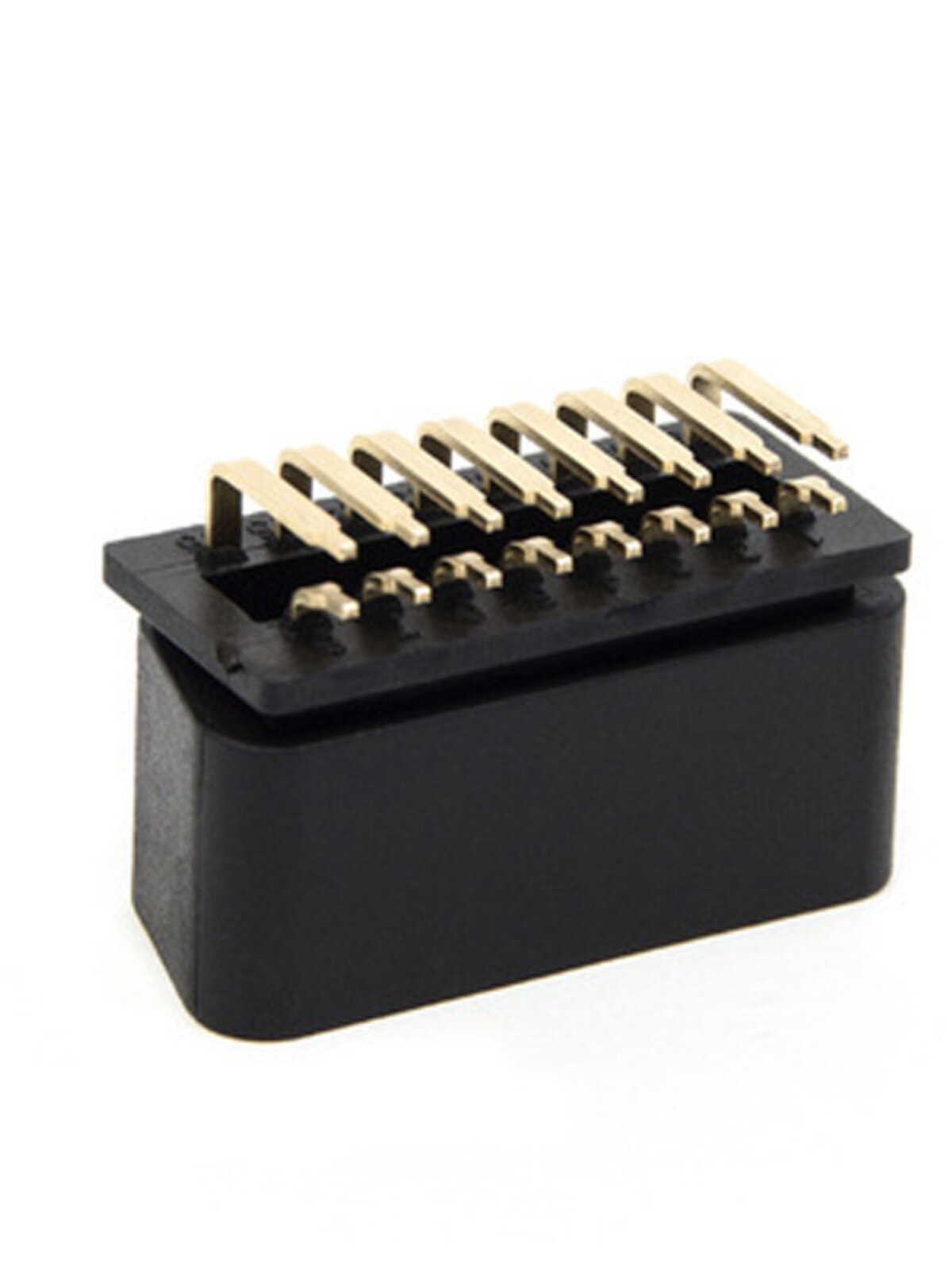 OBD 남성 OBD 16 핀 커넥터 12 V 24 V 자동차 및 트럭에 적합한 16 핀 직선 구부러진 핀 다중 커넥터