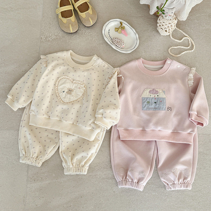 女宝卡通套装春季新款女童卫衣卫裤外出春装 a类婴幼儿分体两件套,童装/婴儿装/亲子装,儿童运动套装,淘宝优惠券,粉丝福利购,淘宝优惠卷