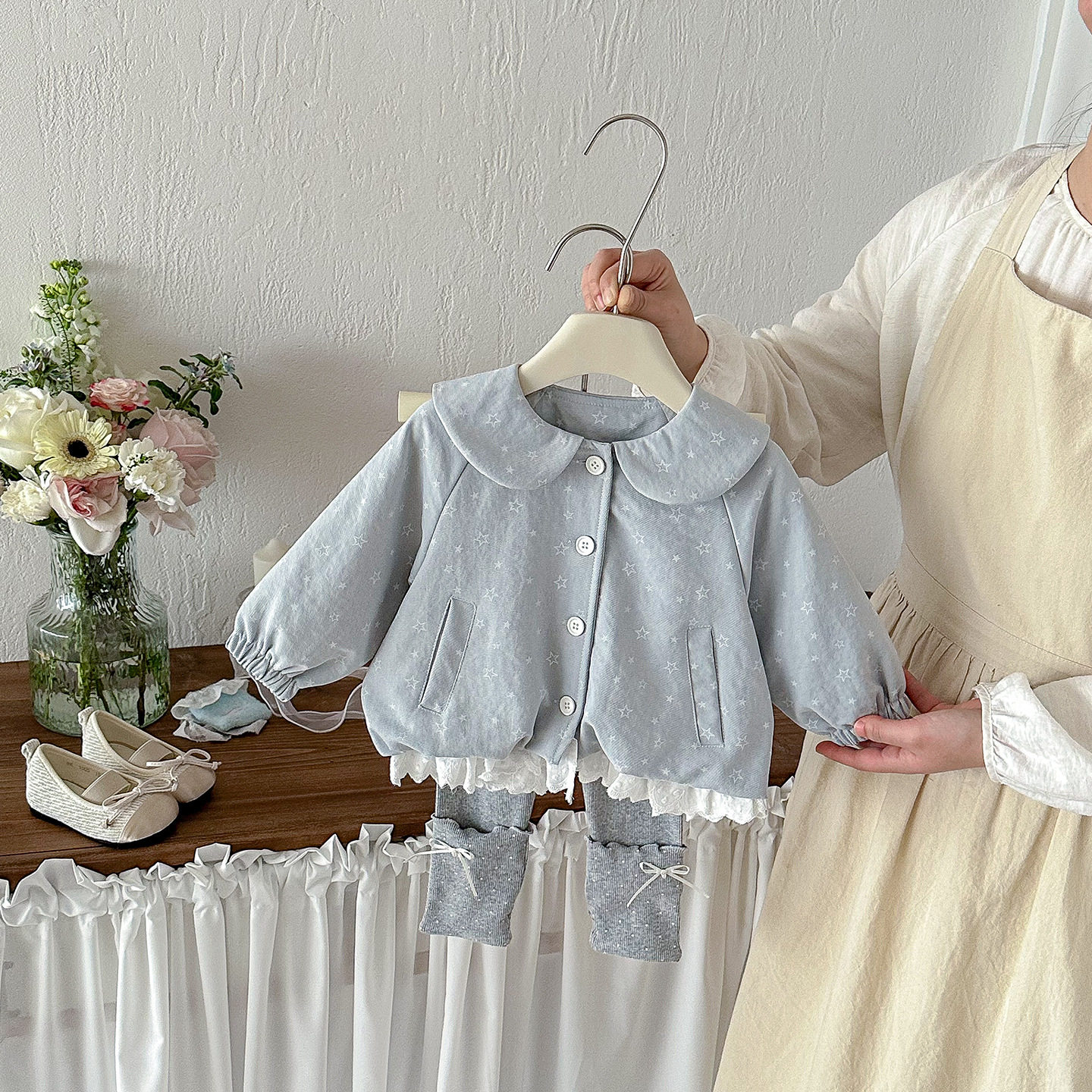 点兮春季新款婴幼儿棉布外套套装女宝宝洋气开衫打底裤可爱两件套,童装/婴儿装/亲子装,儿童运动套装,淘宝优惠券,粉丝福利购,淘宝优惠卷