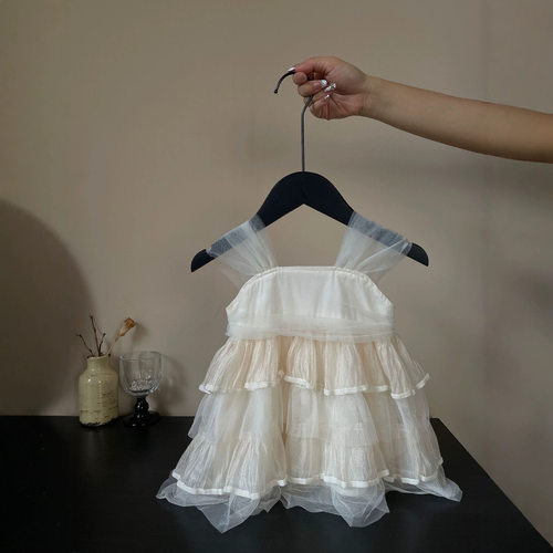 婴儿包屁衣服夏装新生儿哈衣宝宝夏季满月公主周岁百天礼服包屁衣