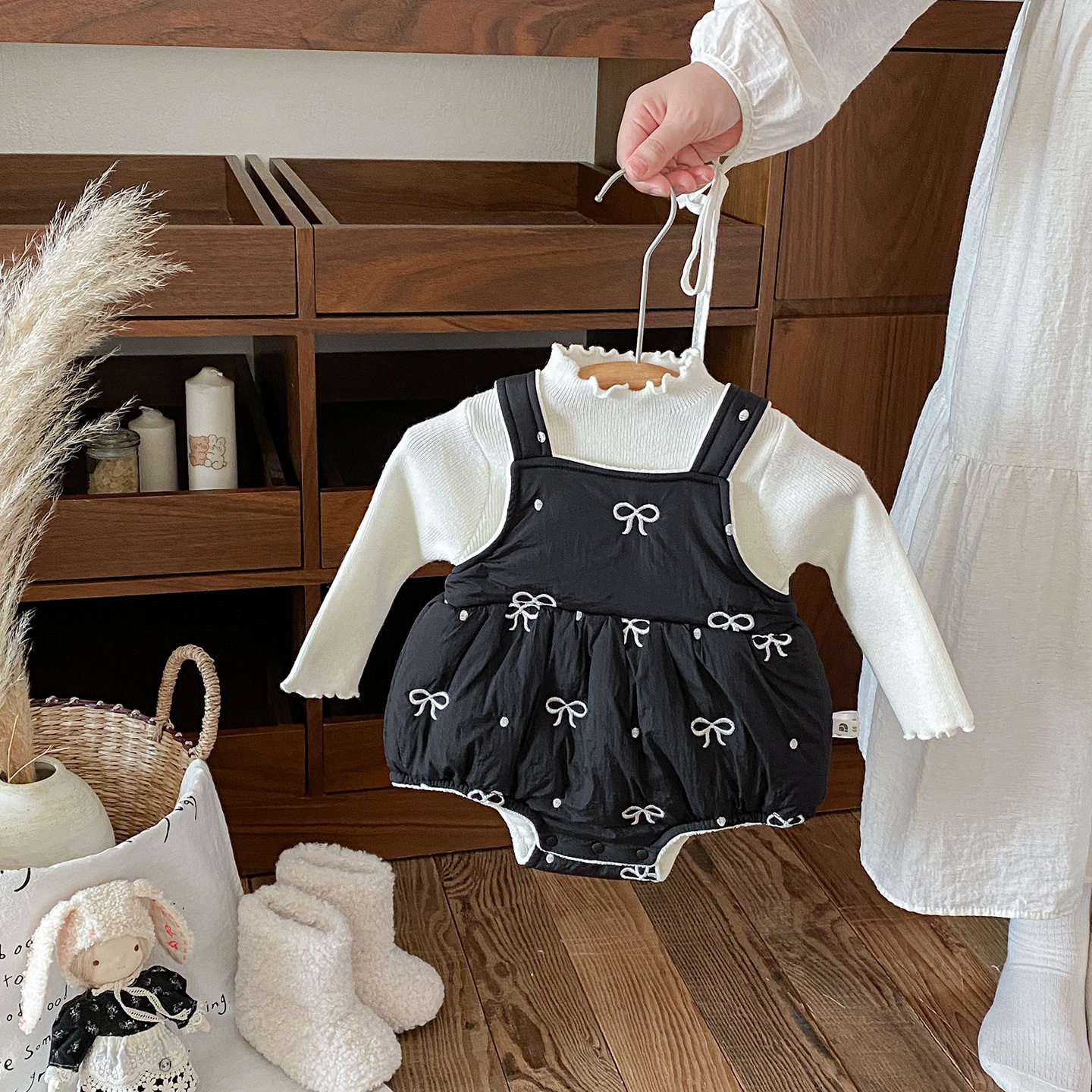 三折专区2025秋冬新款婴幼儿夹棉哈衣套装女宝加绒包屁衣针织衫,童装/婴儿装/亲子装,儿童运动套装,淘宝优惠券,粉丝福利购,淘宝优惠卷