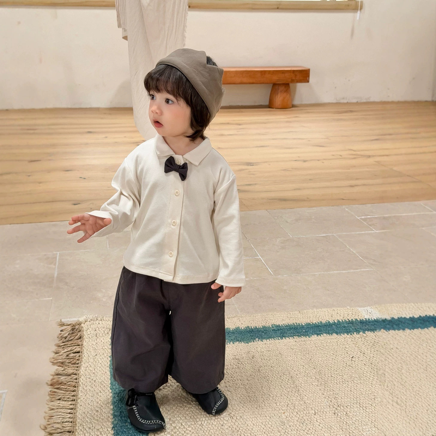 宝宝秋装衣服儿童服装秋款衬衫2026新款韩版童装男童衬衣裤子套装