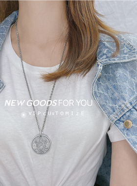 饰品阿努比斯象形文字银币吊坠