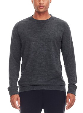 新西兰corespun美利奴羊毛圆领长袖T男户外套头卫衣保暖排汗透气