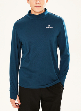 瑞士美利奴羊毛高领长袖卫衣男士运动户外休闲打底衫透气排汗保暖