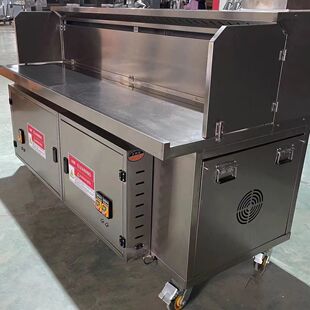 昕炙匠高端水电复合无烟烧烤炉商用烧烤油烟净化器不锈钢材质环保