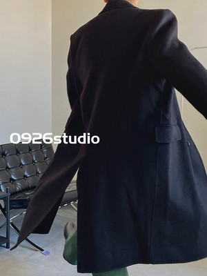 长款落肩毛呢大衣archive