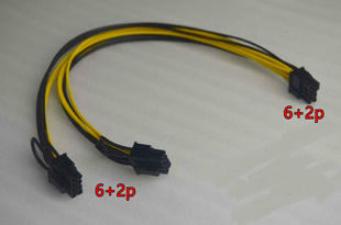 R720 供电线 R720XD 独立显卡 供电转接线8P服务器 双6针8针 DELL