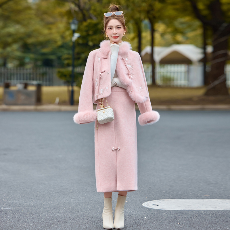 新中式轻奢套装女2025冬季