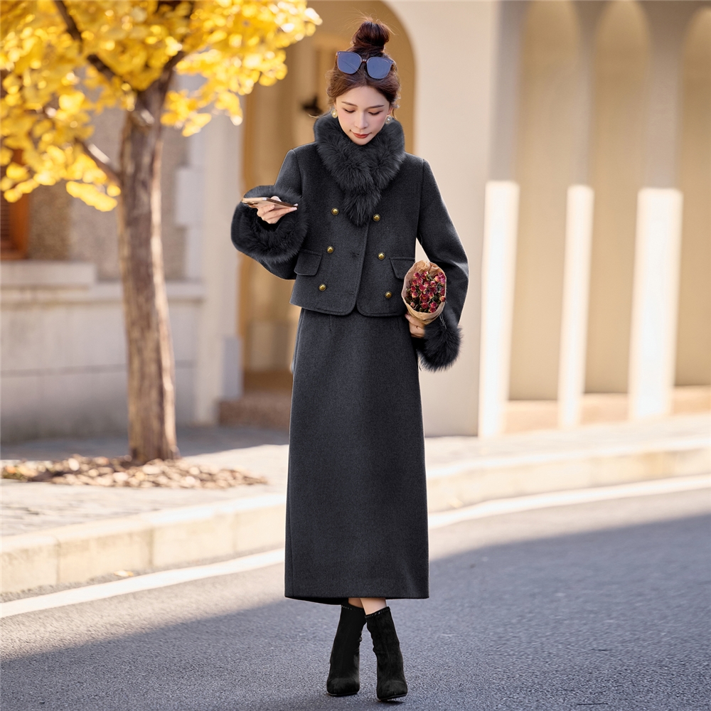 轻奢小香风套装女2025冬季