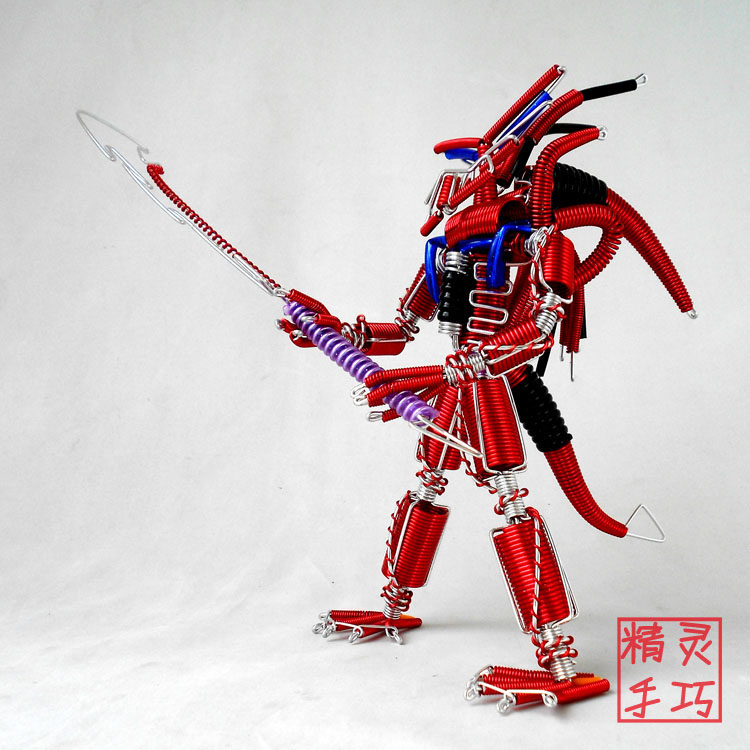 铝线手工大号机器人大黄蜂擎天柱特色旅游纪念品漆包线编织工艺品