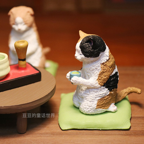 YELL正版扭蛋玩具摆件桌面装饰三花猫橘猫白猫灰猫
