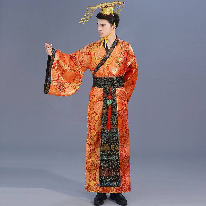 新款古装演出服成人太子服龙袍汉朝皇帝皇上影楼主题服装汉服男装