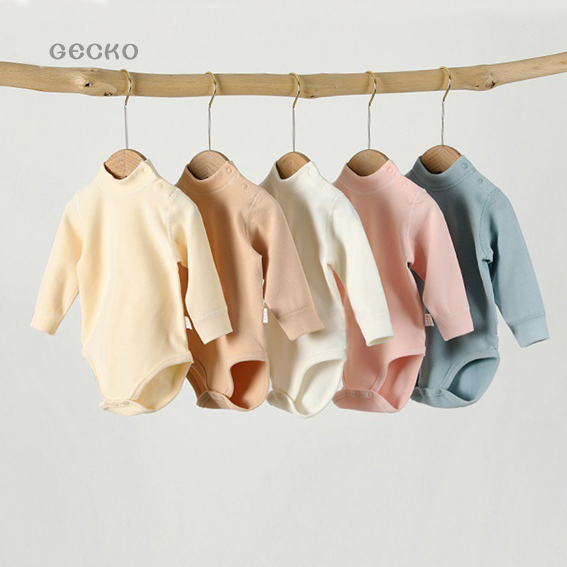 德绒包屁衣宝宝半高领自发热