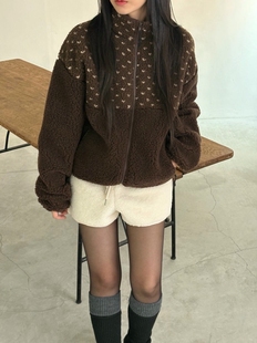 form韩国2025秋冬Verbena东大门新款 百搭宽松显瘦外套棉服 时尚