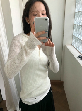 form韩国2025秋季rawrow新款时尚百搭修身显瘦针织衫