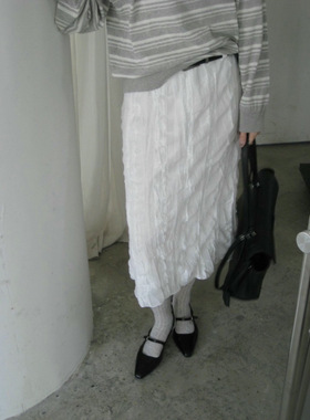 Form26新春riveroom韩国东大门lvc褶皱半身裙女