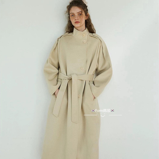 折form韩国东大门代购 气质高品毛呢外套 withoutsummer博主款