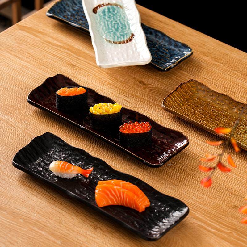 日式寿司长条盘点心盘创意小吃盘西餐盘刺身盘长碟子复古餐具盘子,餐饮具,盘,淘宝优惠券,粉丝福利购,淘宝优惠卷