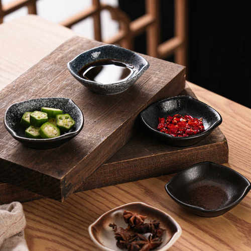 日式味碟陶瓷调料碟酱料碟子ins家用创意料理餐具面碗