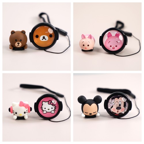 卡通镜头盖热靴盖适用于富士XS10 XM5尼康Z30 ZFC佳能60D索尼A7C2