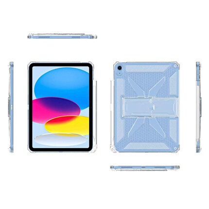 适用2021iPad9 10.2第九代支架后壳保护套平板伴侣带笔槽9.7透明硅胶后壳8