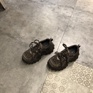复古厚底老爹鞋女秋冬新款韩版百搭休闲运动鞋轻便透气女鞋