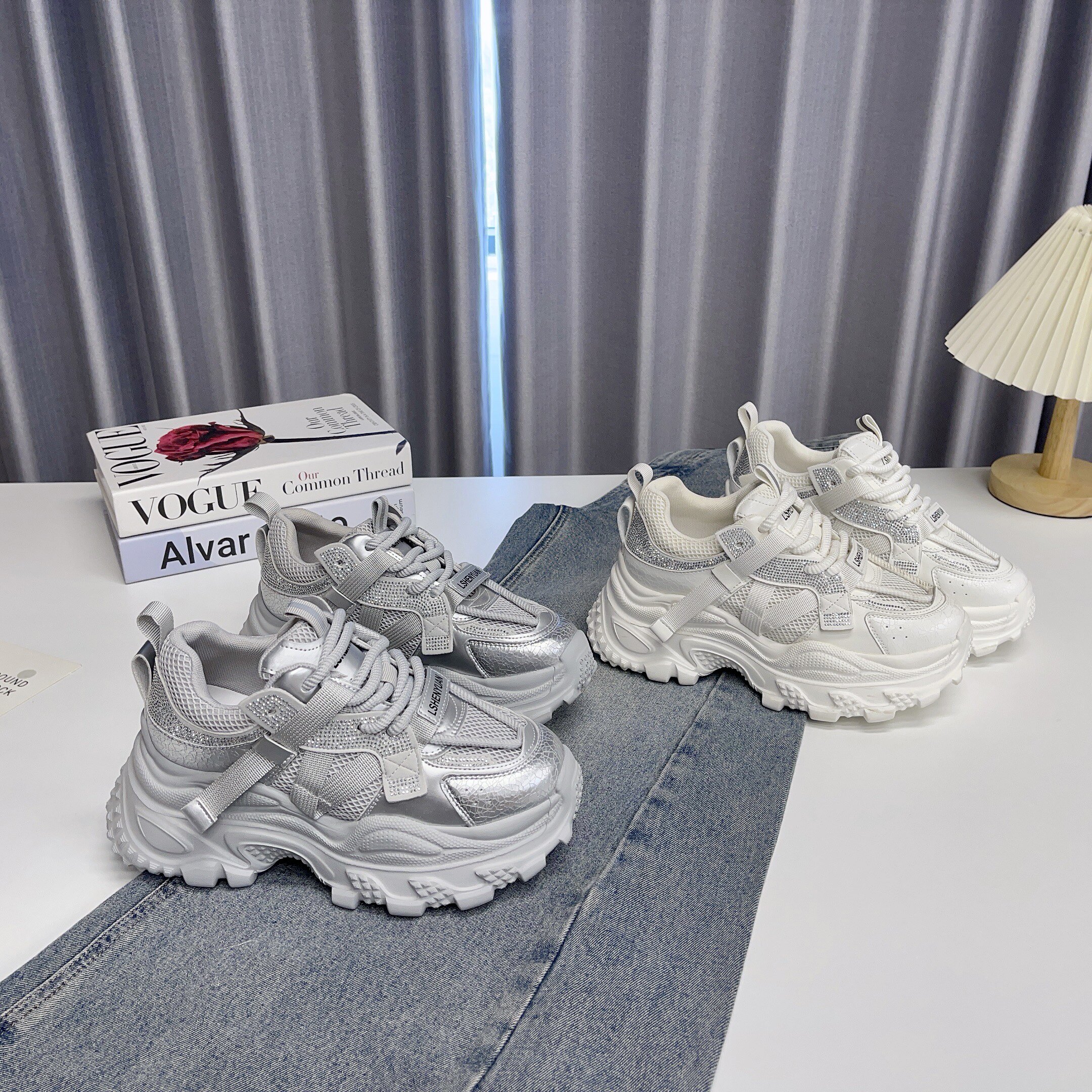 厚底轻便百搭老爹鞋女2025新款女款夏款爆款软底不累脚休闲运动鞋
